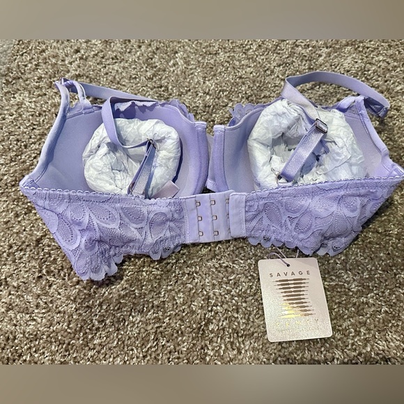 NWT Savage X Fenty 34DDD Lavender Lined Balconette Bra - Picture 3 of 6